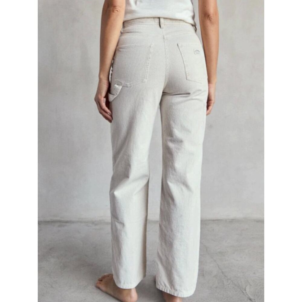 Outerknown Smith Organic Cotton Cord Utility Pants Straight Leg cream Sz 28 - Picture 2 of 10